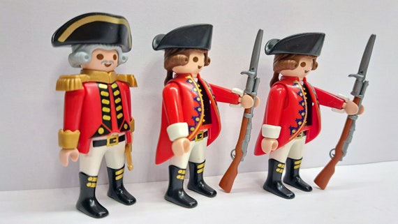 3x Playmobil Custom British Soldiers Redcoat RAR TOP 2 Etsy
