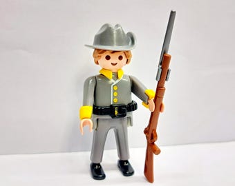 Figurine Playmobil Custom Soldat Français #2 - Pièce Rare, Occasion, Pour Collectionneurs Ou Joueurs