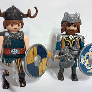 2x Playmobil Custom Vikings- Rar TOP