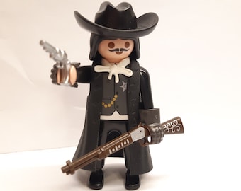 Playmobil Custom Western Cowboy Sheriff Figure Wyatt Earp - TOP !!