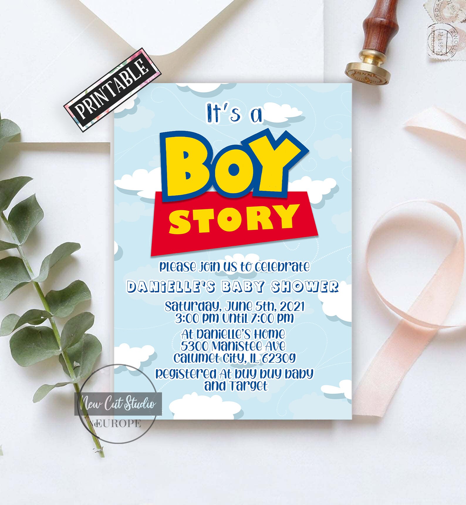 It's a Boy Story Baby Shower Toy Story Baby Shower Toy Etsy