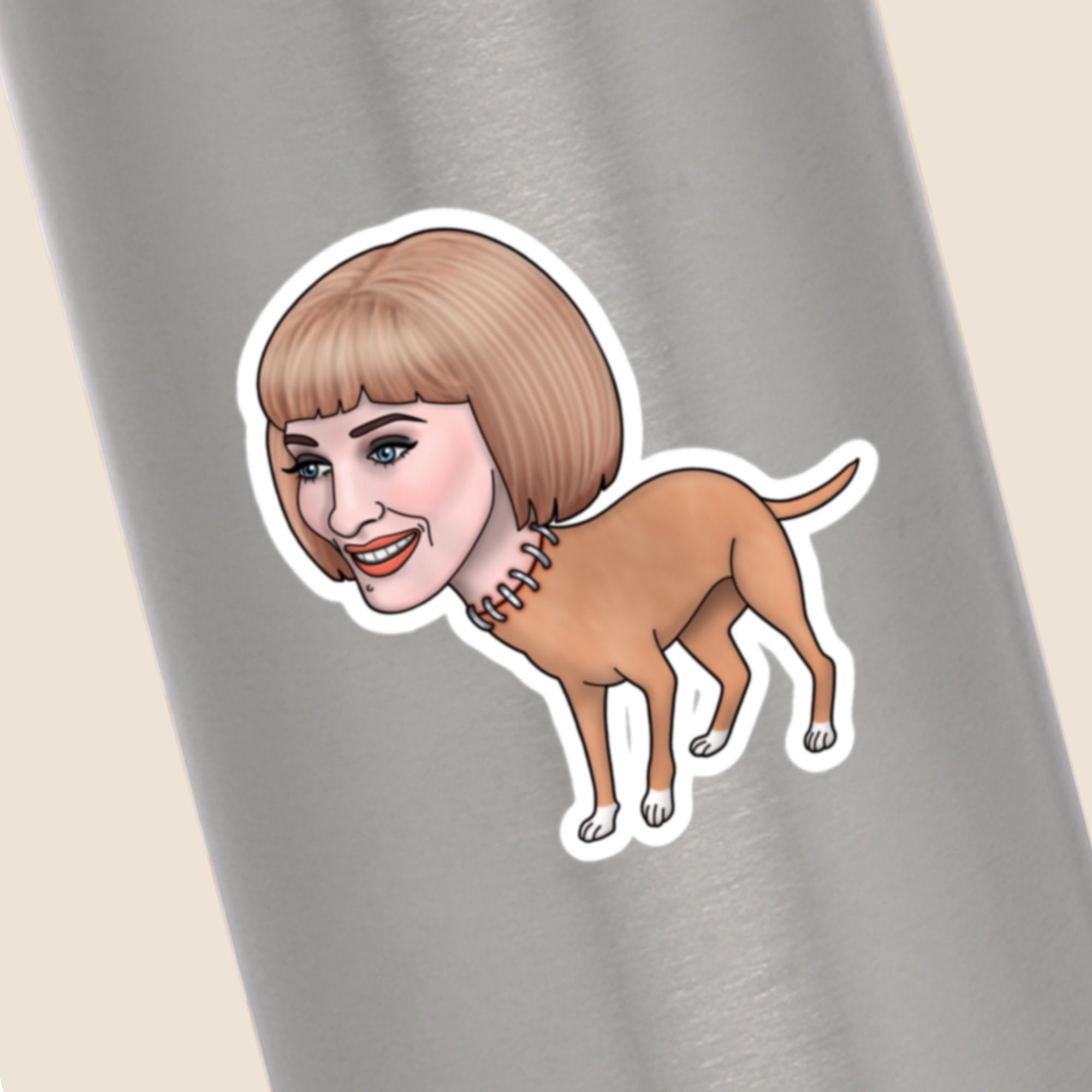 Mars Attacks Sticker, Weird Unique Spooky Funny Small Novelty Halloween Decoration Party Gift