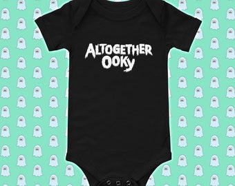 Altogether Ooky Baby Graphic Tee Bodysuit, Little Wednesday Pugsley Gomez Morticia Lurch Fester Thing Simple Halloween Trick Treat Costume