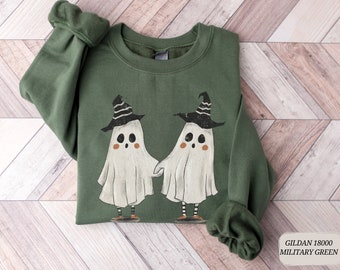 Halloween, Comfort Colors Shirt or Sweatshirt, Cute Ghost Shirt, Fall Clothing, Fall Shirt, Halloween Party Shirt, Retro Halloween,Spooky