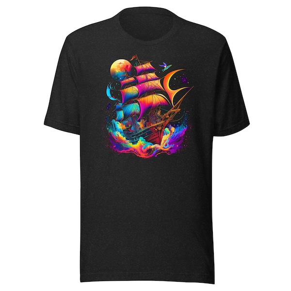 Pirate Ship T-Shirt | Pirate Party | Pirate Tee | Psychedelic Tshirt | Party Shirt