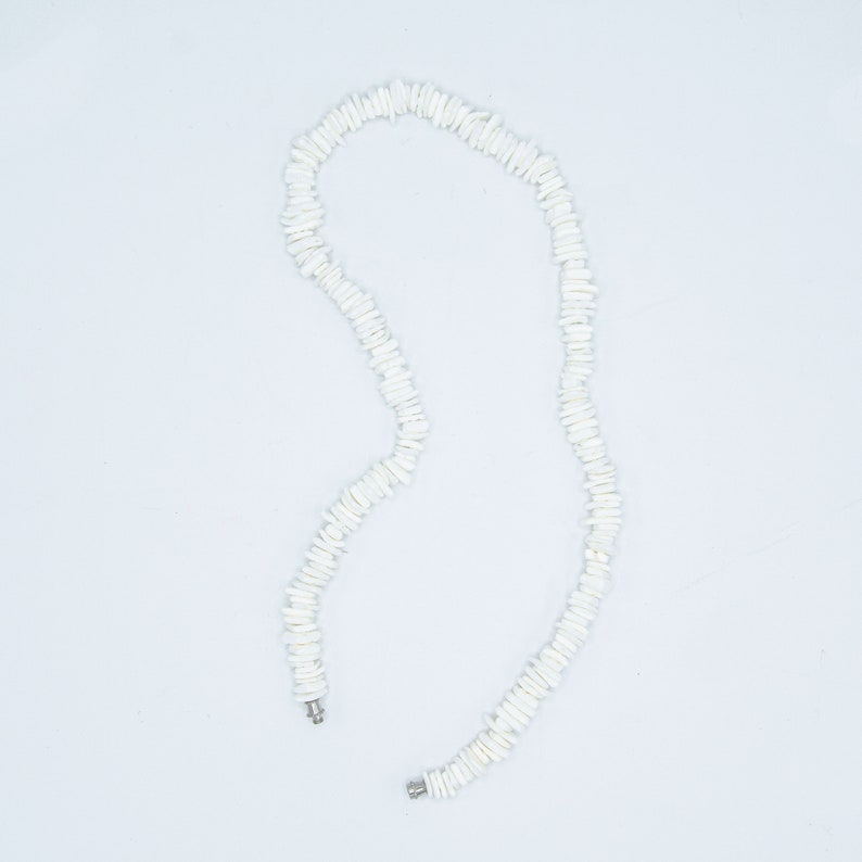 MM Real Chips Puka Shell Necklace – 18 Inch, Genuine Shells, Stainless Steel Wire & Lock