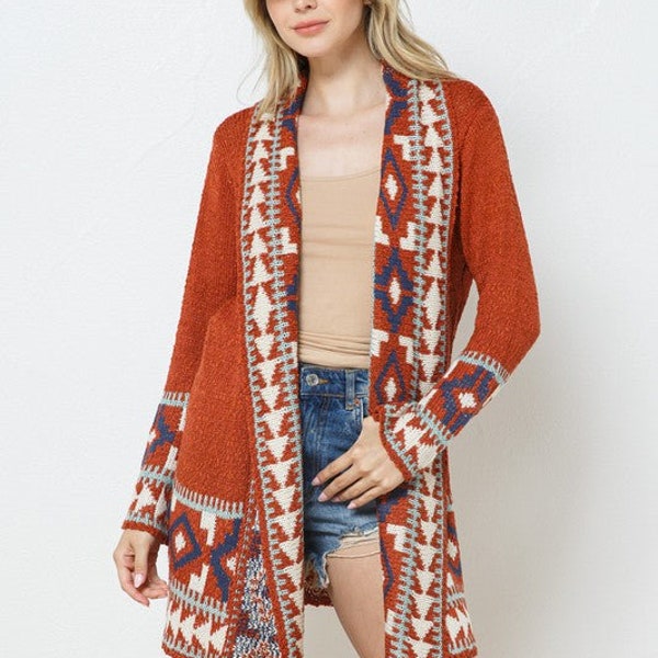 Aztec Cardigan Women Etsy