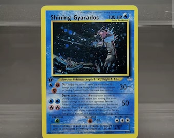 Shining Gyarados 1st Edition - Vintage Pokemon Card - Neo