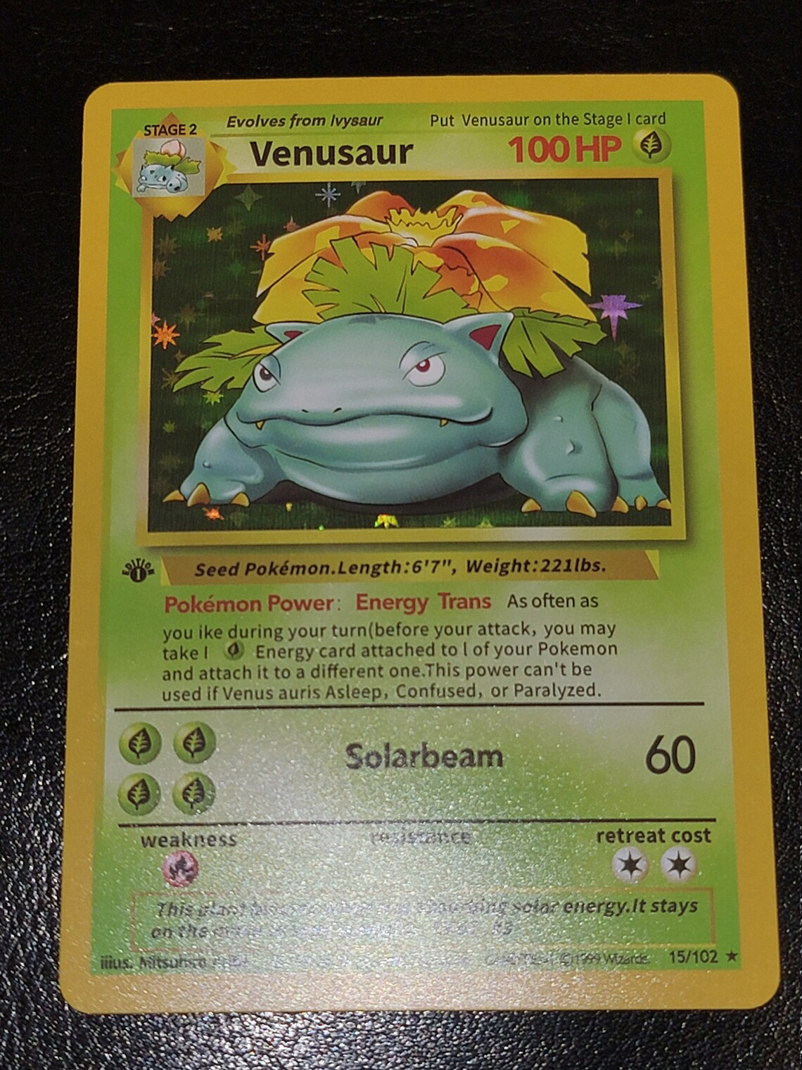 First 1st Edition Holographic Charizard Venusaur Blastoise | Etsy