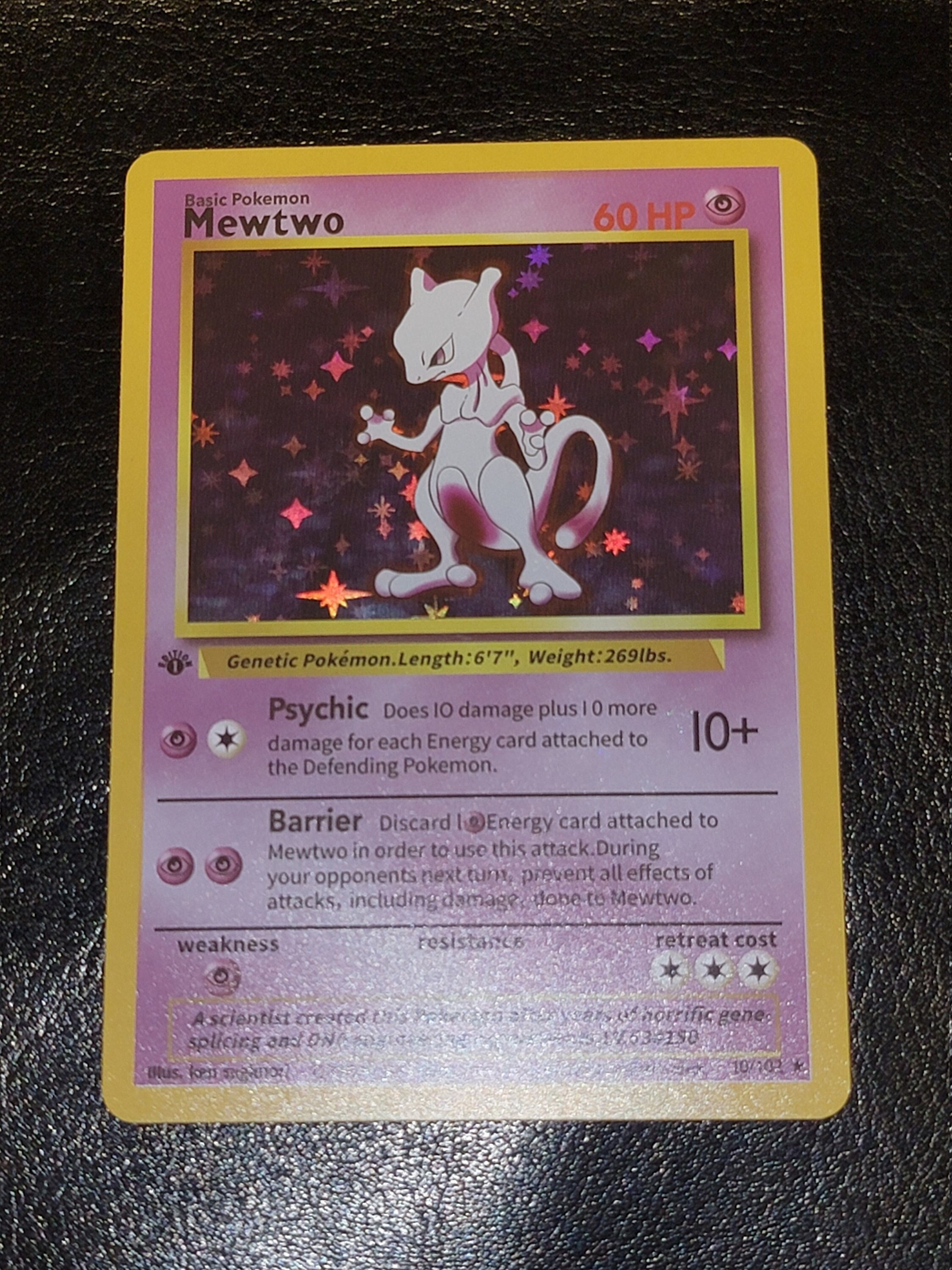 Holo Mewtwo Card Printable Cards