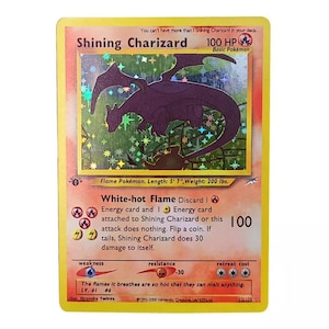 High Quality 1st Edition Holographische Shining Charizard Kundenspezifische handgemachte Karte mit Pro-Fall plus kostenloser Versand