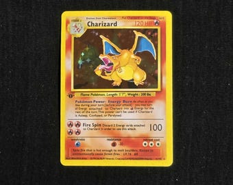 Custom Jumbo Charizard Sparkle Holo 4/102 Celebrations WOTC Base Set Pokemon  Proxy Card - Etsy