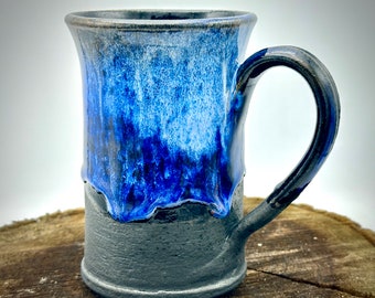 Night Sky in the Mountains Wheel Thrown Pottery Mug