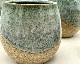 Four rustic wine cups