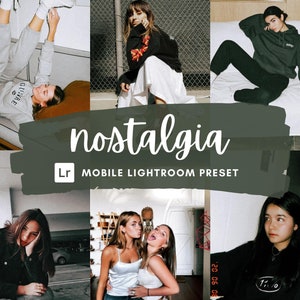 Nostalgia Polaroid Lightroom Mobile Preset, Retro Preset, Instagram Filter, Film Vintage Preset, iPhone Preset, Lightroom Lifestyle Preset