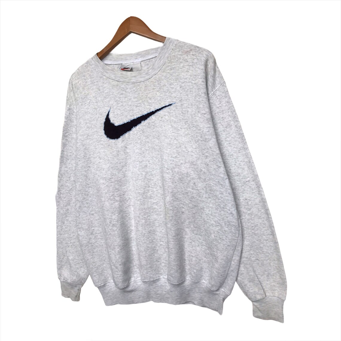 Vintage 90's Nike Big Embroidered Logo Jumper Vintage Nike | Etsy