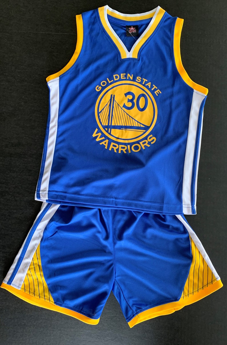 Kids Stephen Curry 30 Golden State Jersey Shorts Set Etsy