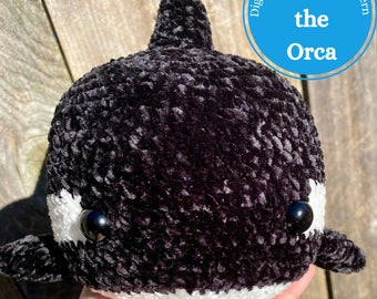 Haakpatroon Olive the Orca: fluwelen walvis (pdf-patroon)