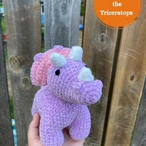 Crochet Triceratops Pattern, Crochet Triceratops, Crochet Dinosaur Pattern, Amigurumi Triceratops Pattern, Amigurumi Dinosaur, Dino Pattern