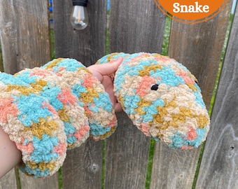 Gehaakt slangenpatroon: Silas de slang - lange knuffel (pdf-download)