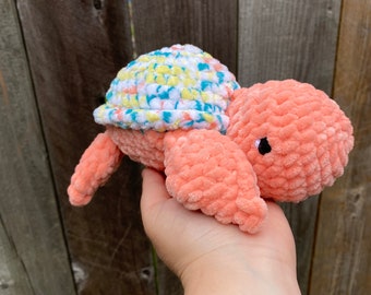 Gehaakte schildpadknuffel: zacht knuffeldier, kindercadeau