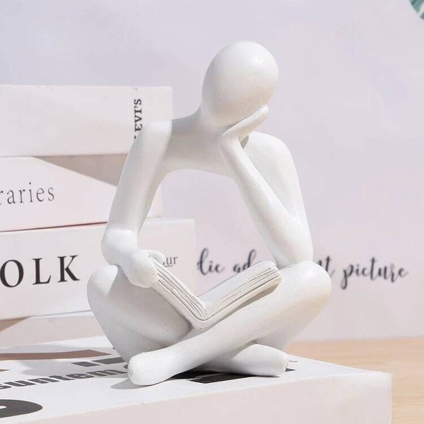 Thoughtful Reading Decor. Bedroom Decor. Living Room Decor. Mindfulness Reminder. Bookshelf Decor.