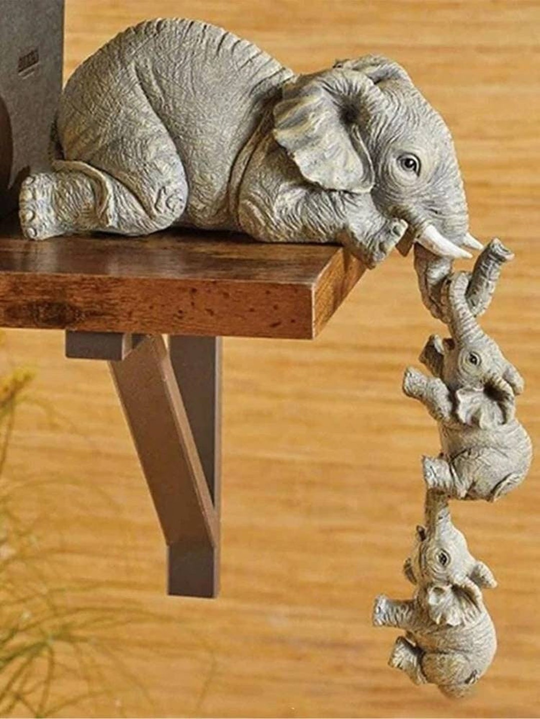 Elephant Family Statues. Elephant Decor. Bedroom Decor. Living Etsy