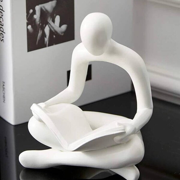 Focused Reading Decor. Bedroom Decor. Living Room Decor. Mindfulness Reminder. Bookshelf Decor.