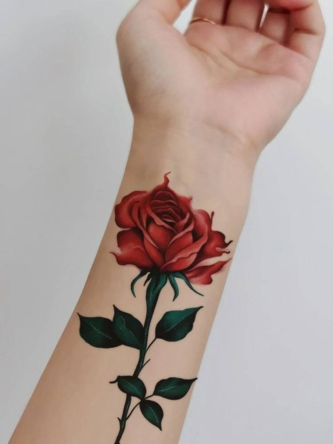 Flower Pattern Tattoo Sticker. Fake Tattoo. Fake Tattoos. Fake Etsy