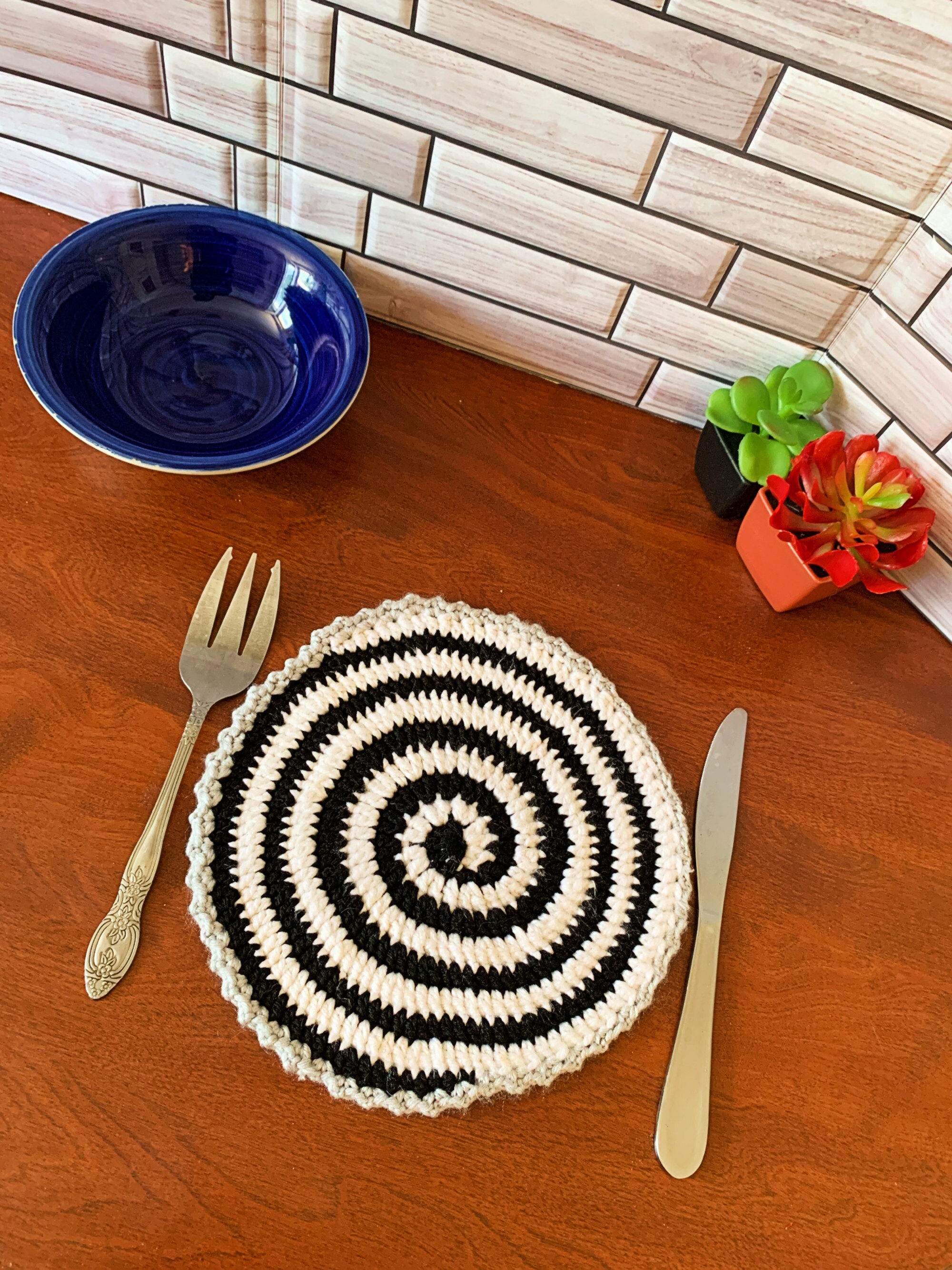 Placemats Set Placemats Crochet Placemats Bohemian Etsy