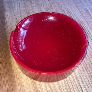 Fire Truck Red Circular Ashtray