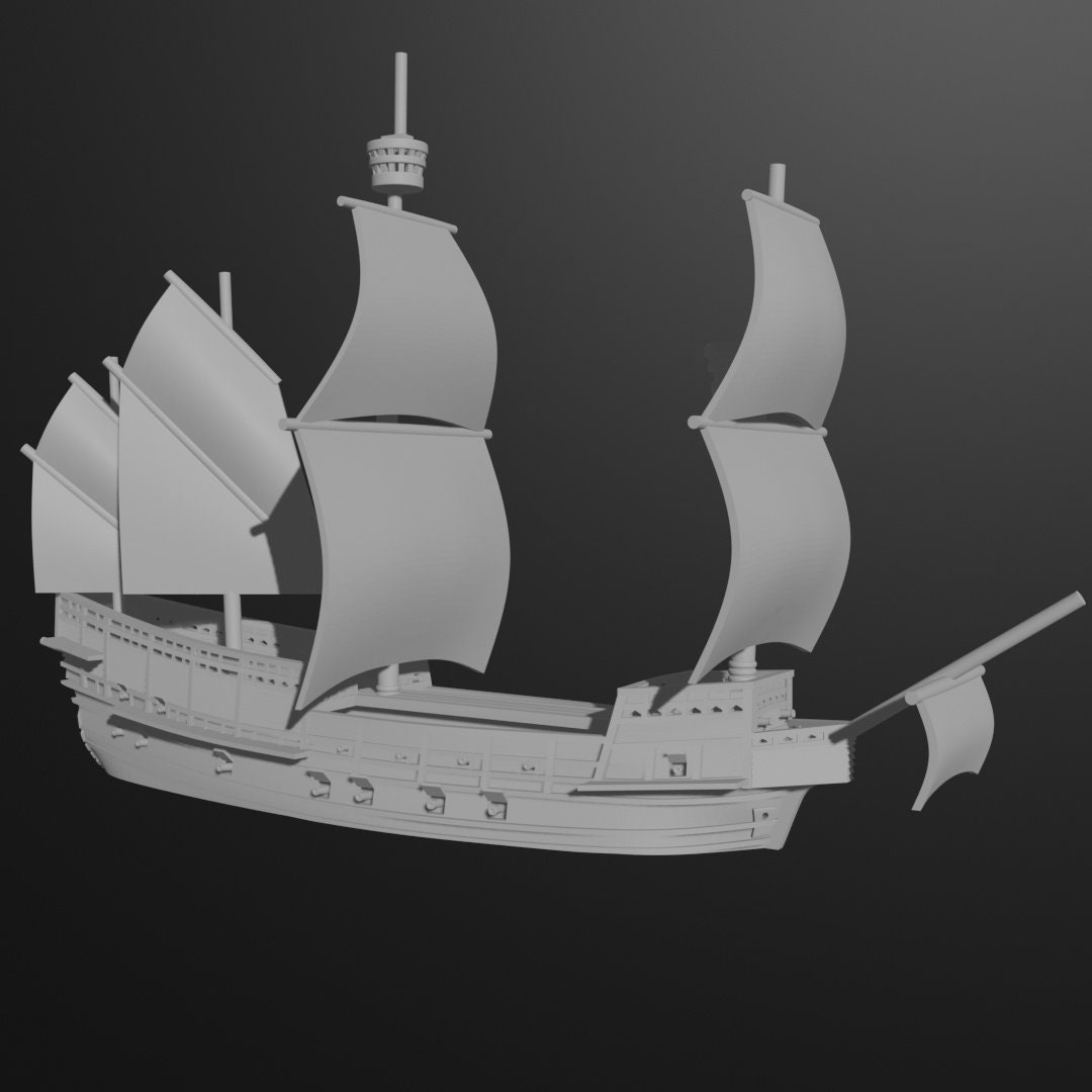 17th Century English Fleet | 8 Ships | Scales 1/600 Through 1/1200