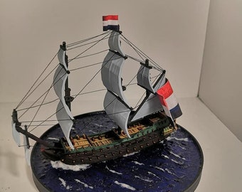 Fragata Espanola Ano 1780 Wooden Ship Model, Miniature