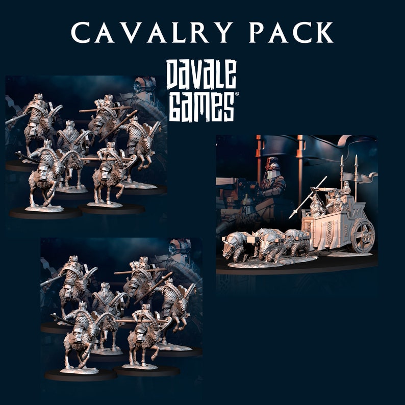 Silver Goat Dwarves Army Packs 276 to 1021 Point Armies Davale Games Cavalry