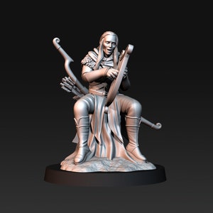 1 Elven Musician Miniature