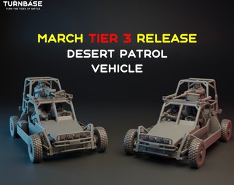 Desert Patrol Vehicles | 8 Miniatures | Prop Miniature