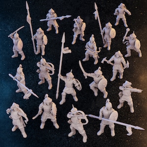 Mongolian Warriors | 18 Miniatures