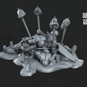 Orc Corpse Piles | 2 Miniature | Davale Games