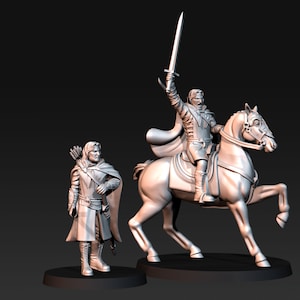 Minas Tirith Aragorn 2 Miniature Set
