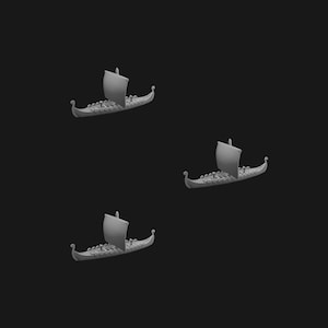 Longship Squadron Sailing Ship Miniatures 1/700 | Models | Warship | Vessels | Black Seas