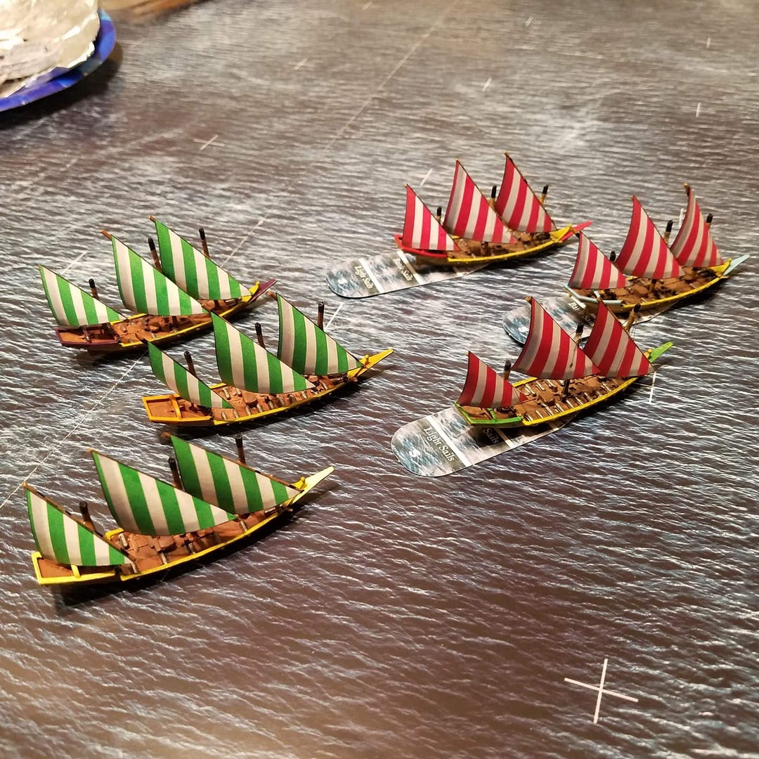 Barbary Pirate Xebec Fleet | 3 Miniatures | Scale 1/700 | Turner