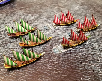 Grand bateau Barbary Pirate Xebec de 5,7 pouces | 1 miniature | Échelle 1/350 | Miniatures Turner