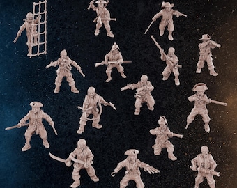 Légendes des pirates | 15 miniatures | Diratia