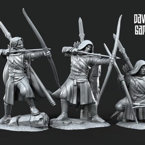 Grey Castle Rangers | 3 Miniatures | Davale Games