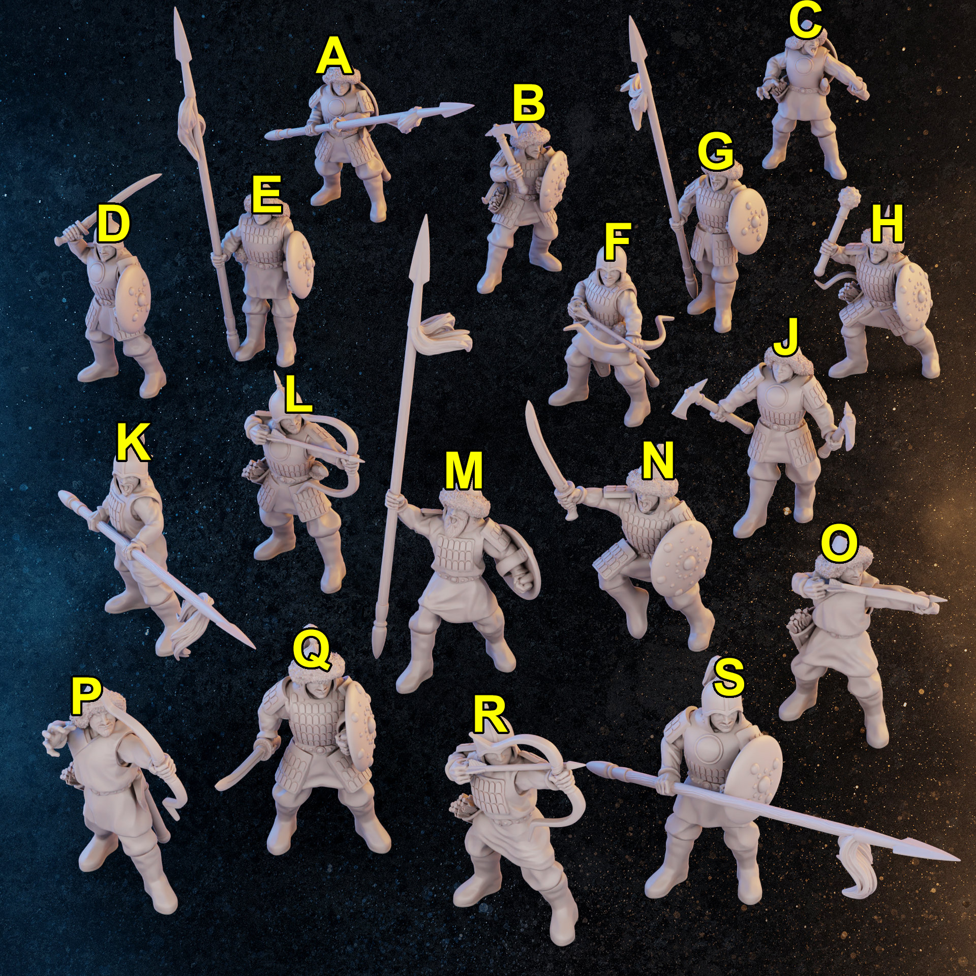 Mongolian Warriors | 18 Miniatures - Etsy