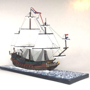 Large 5.3 Inch 17th Century Dutch 50-gun Indiaman Prins Willem | Scale 1/350 | Turner Miniatures
