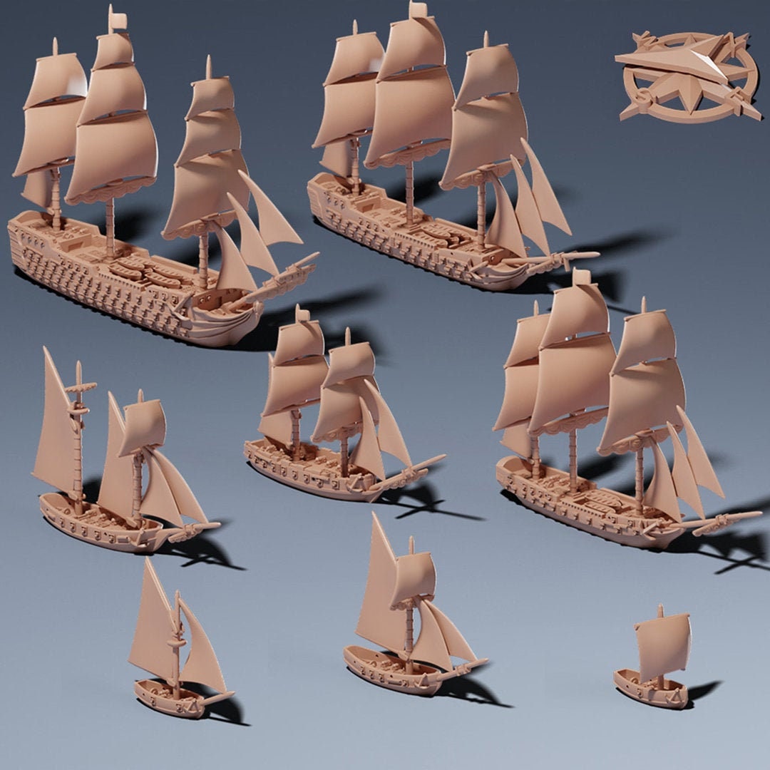 Sailing Ship Miniatures 1/600 Fleet Pack 