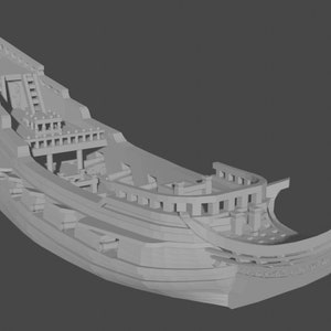 Large 3.1 Inch 17th Century Dutch Pinnace Ship | Scale 1/350 | Turner Miniatures