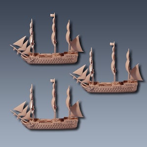 1st Rate Squadron Sailing Ship Miniatures 1/1200
