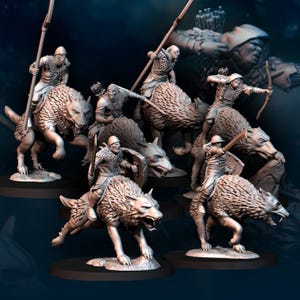 Orc Warg Riders | 18 Miniatures | Davale Games